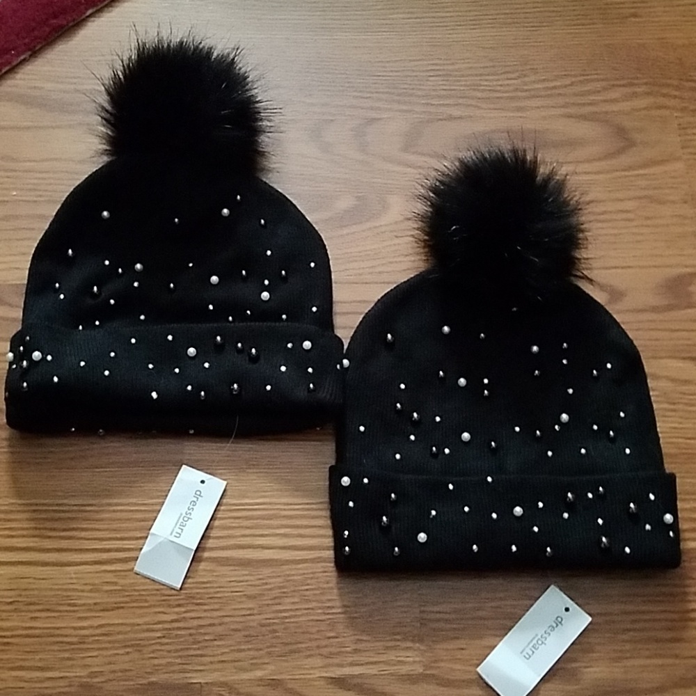 Dressbarn pom pom sparkly toboggan teen adult